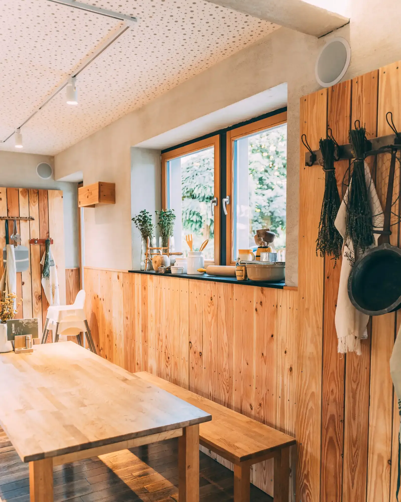 Buffetbereich im Restaurant von Gut Hügle